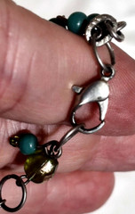 3 Strand Plastic Glass Metal VTG Beaded Necklace Lobster Clasp 19″, 21.5″, 23″
