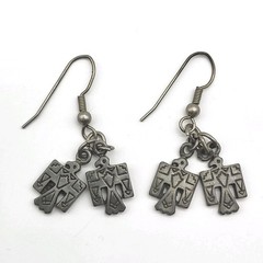 Vinage Thunderbird dangle earrings Southwest Jewelry Western Costume Festival