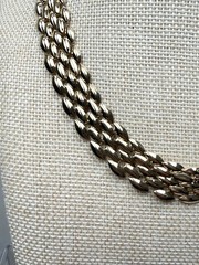 panther link necklace 16.5-20 Inches Long. 5/8 Of An Inch Wide. E4