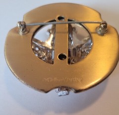 Signed Art Deco 1930’s Mcclelland Barclay Rhinestone Brooch Pin Vintage