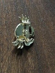 Vintage 4 Brooch Pin Lot Gold Tone Animals Teddy Bear Bird Crab