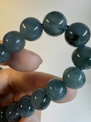 Natural A-Grade Jade ice blue water jadeite beads bracelet 10mm stretch new