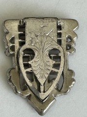 Antique Art Deco Vintage Dress Clip 1920s–1940s Silver Tone