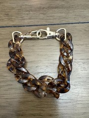 Vintage plastic brown bracelet