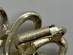 Vintage Climber Earrings Emmons in Gold and Silver Tone Clip On Signed
