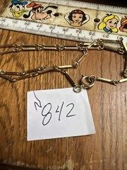 Vintage Necklace Golden Chain 32 In No Marks N842
