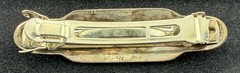 Vintage Sterling Silver Barrette with Polymer Clay Millefiori & Moonstone