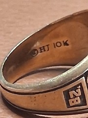 Vintage ’58 St. Peter’s High School 10K Gold Class Ring Size 5.5 Monogram BMZ 7g