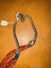 Vintage Red Tubular Bead Twisted Rope Necklace – Boho Ethnic Tribal Style