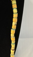 African Trade Beads Vintage Sand Cast Glass Handmade Authentic Necklace Collect