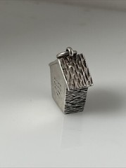 Estate Sterling Silver Brown County Silver Co. Birdhouse Pendant/Charm 7c