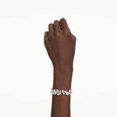 Swarovski Constella bracelet Mixed cut, white, rhodium plated
