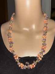 Beautiful vintage multi-strand twisted necklace