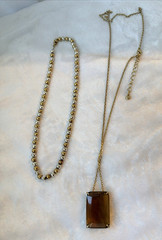 VTG Dainty 1960s 70s 80s silver gold Modernist *2 Necklaces* Lot & Choker Unique