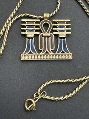 Mid Century Vintage D’Orlan Necklace Egyptian Revival Stunning Statement Piece