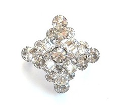 DeLizza & Elster – Julliana – Dazzling Layered Rhinestone Brooch – lots of glitz