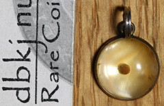 Vintage – Sterling Silver – Mustard Seed in clear Bubble – Amulet of Faith Charm