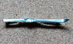 Vintage Signed Wells Sterling Silver Ski Brooch