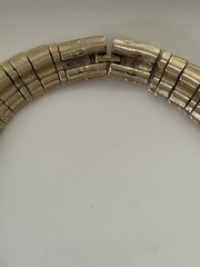 Vintage Les Bernard Gold Tone Jeweled Cleopatra Bib Collar Necklace
