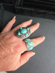 Vintage Estate Ring Lot 40pc 925 Sterling Silver Signed Avon 10k GP