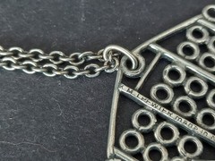 Vintage necklace/ pendant design K.M.J. Pewter Norway MCM 1960-1970s