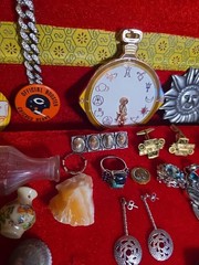 Estate Stunning Jewelry Box With Over 40 Pieces Some Sterling Silver Gold Fill