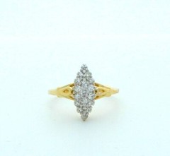 ANTIQUE MARQUISE SHAPE DIAMOND ESTATE RING VINTAGE RING