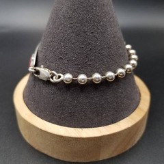 Italian Vintage Silver Medical Alert ID Bracelet Ball Chain Not specified