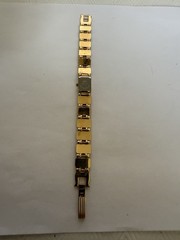 VTG 1970s Lapis Lazuli Watch/Bracelet Gold Tone Smithsonian Institution, Unused