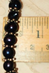 Black Dark Grey Peacock Pearl Necklace Bracelet Earrings Silver Vtg New Minte