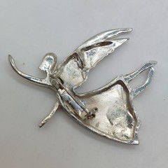 Angel Fairy Scatter Kindness Jewelry Pin Brooch Silver Tone