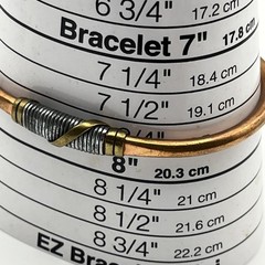 VTG Copper & Brass Coil Cuff Bracelet Handmade Industrial Brutalist Modernist