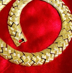 VTG NAPIER GP BRAIDED WOVEN CHAIN 16″ NECKLACE ELEGANT CLASSIC EXC