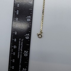 Vintage Gray Enamel Link Statement Necklace Gold Tone Retro Style 19″