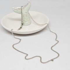 Vintage 925 Sterling Silver 2 mm Chain 19″ Necklace Dainty Jewelry