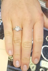 Vintage Platinum Engagement Ring 2.40CT.Lab Grown Old Euro Round Cut Diamond