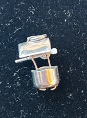 Vintage Sterling Silver Wishing Well Water Charm 3D Moveable Handle