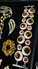 Vintage Lot Of 10 Jewelry Necklaces Bracelet Brooch Carolee-nice