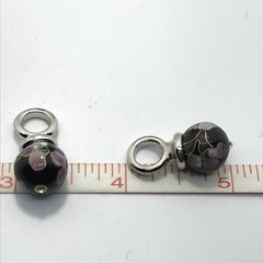 Vintage Interchangable Cloisonne Charms for Hoop Earrings *style choice