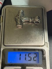 Vintage Thor Hammer Pendant Mjolnir Sterling Silver Viking Norse Amulet – 11.52g
