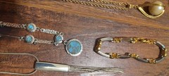 Large Varied Costume And Silver Jelwery Lot Of 33 Peices