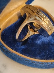 Rare Vintage 18k White Gold Watch Ring By Esef W Co. Switzerland