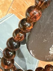 FAUX TORTOISE LUCITE GRADUATED BEAD & AVON 3927 NECKLACE BARETTE VINTAGE LOT EUC