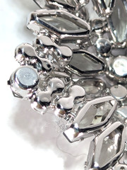 1950s Juliana D&E Book Piece Brooch Earrings Set Smoky Gray Coffin Navette 3″