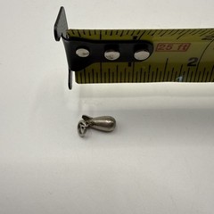 Vintage Sterling Silver WWII Military Bomb Missile Bracelet Charm Pendant