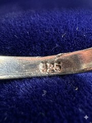 VTG Art Deco Garnet Oval Sterling Silver 925 Cocktail Ring Prong Setting Size 8
