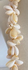 Vintage Cowrie Shell Necklaces 32″ Handmade Lei Single Strand Hawaii