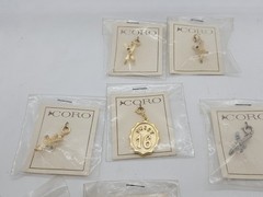 Vintage Lot NOS New Unused CORO Necklace Jewelry Pendants w/Original Packaging
