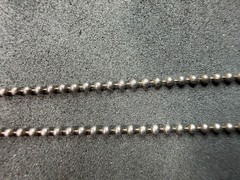 3.91g Vintage Sterling Silver 925 Ball Bead Chain Necklace 24 in M