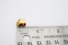 Vintage 14k Yellow Gold Scotty Dog In Dog House Charm Articulating